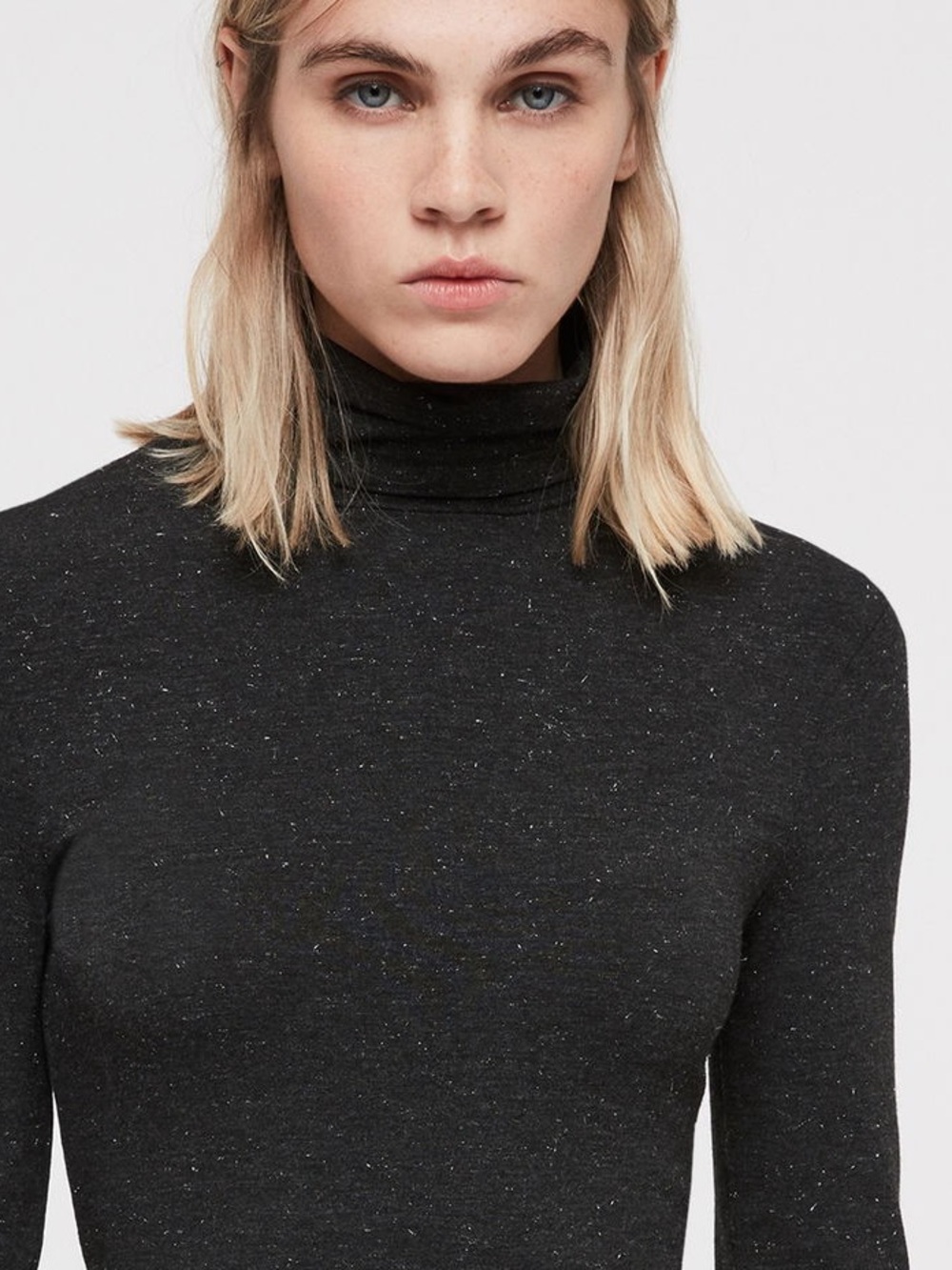 All Saints Black Sparkle “ESME” Bodycon Dress | size M - Picture 3 of 14